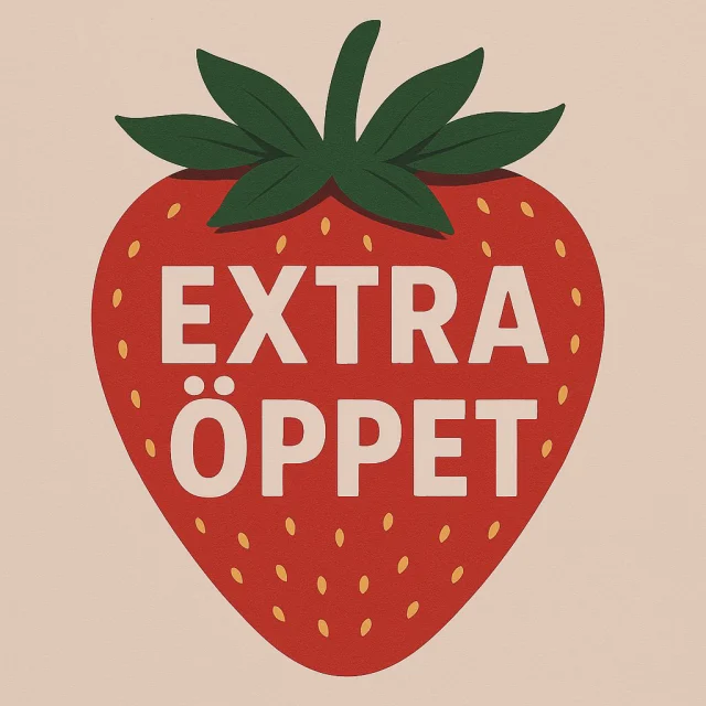 Fredag  13 juni har vi öppet i gårdsbutiken 10-16 

L Ö R D A G 
Öppnar vi för säsongen! 
🍓 Café & gårdsbutik 10-17 
🍕 Pizzeria 11.30-15.30 

O B S!!! Inget självplock av 🍓🍓